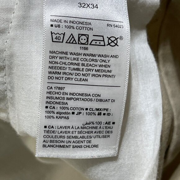 Old Navy Men's Chino Khaki Pants Size 32 Broken In Straight (READ) - Picture 5 of 5